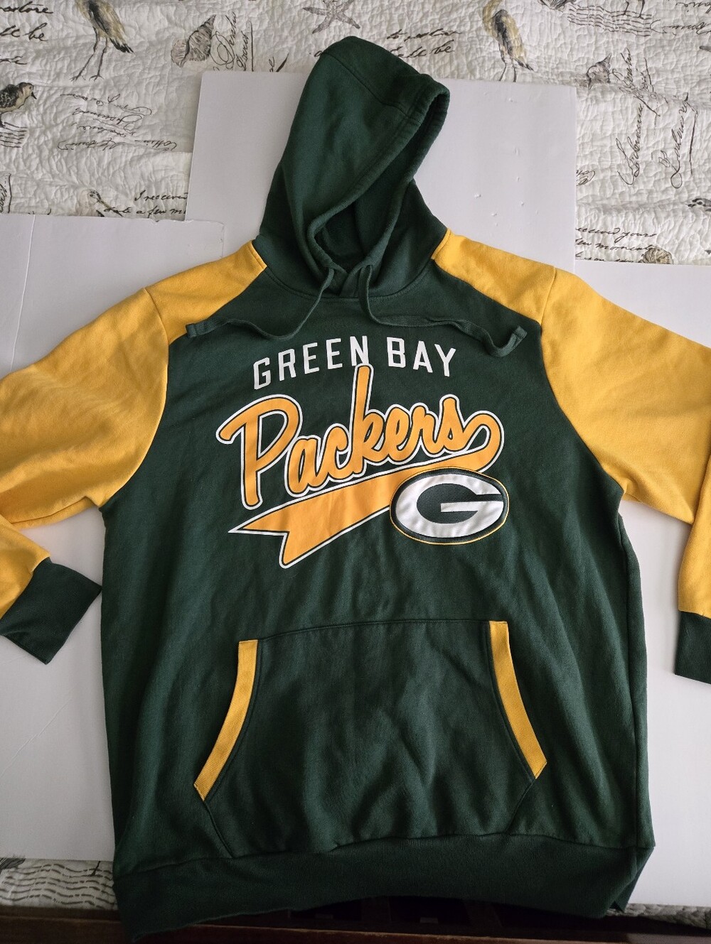 Green Bay Packers Multi Colored Pullover Hoodie - Green/Gold.